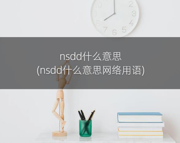 nsdd什么意思(nsdd什么意思网络用语)